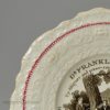 Pearlware pottery child's plate Dr. Franklin's Maxims, circa 1830