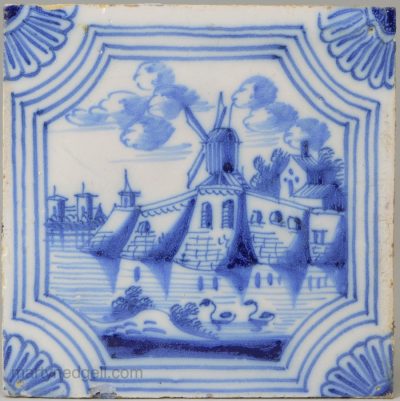 Dutch Delft tile, circa 1750