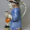 Yorkshire type prattware pottery Toby jug, circa 1820, probably Ferrybridge Pottery