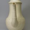 Creamware pottery coffee pot, circa 1780, possibly Leeds Pottery