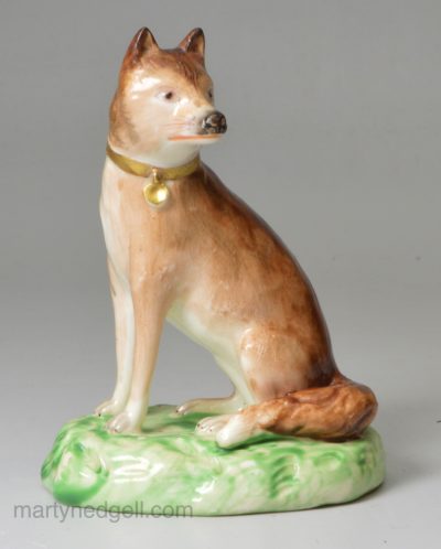 Derby porcelain model of a fox, circa 1820