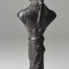 Black basalt commemorative pipe tamper, Lord Rodney, circa 1795