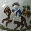 Prattware pottery jug moulded with the Duke of Cumberland and Hercules slaying the Hydra, circa 1800