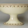 Creamware pottery raised bowl, circa 1800, Wedgwood