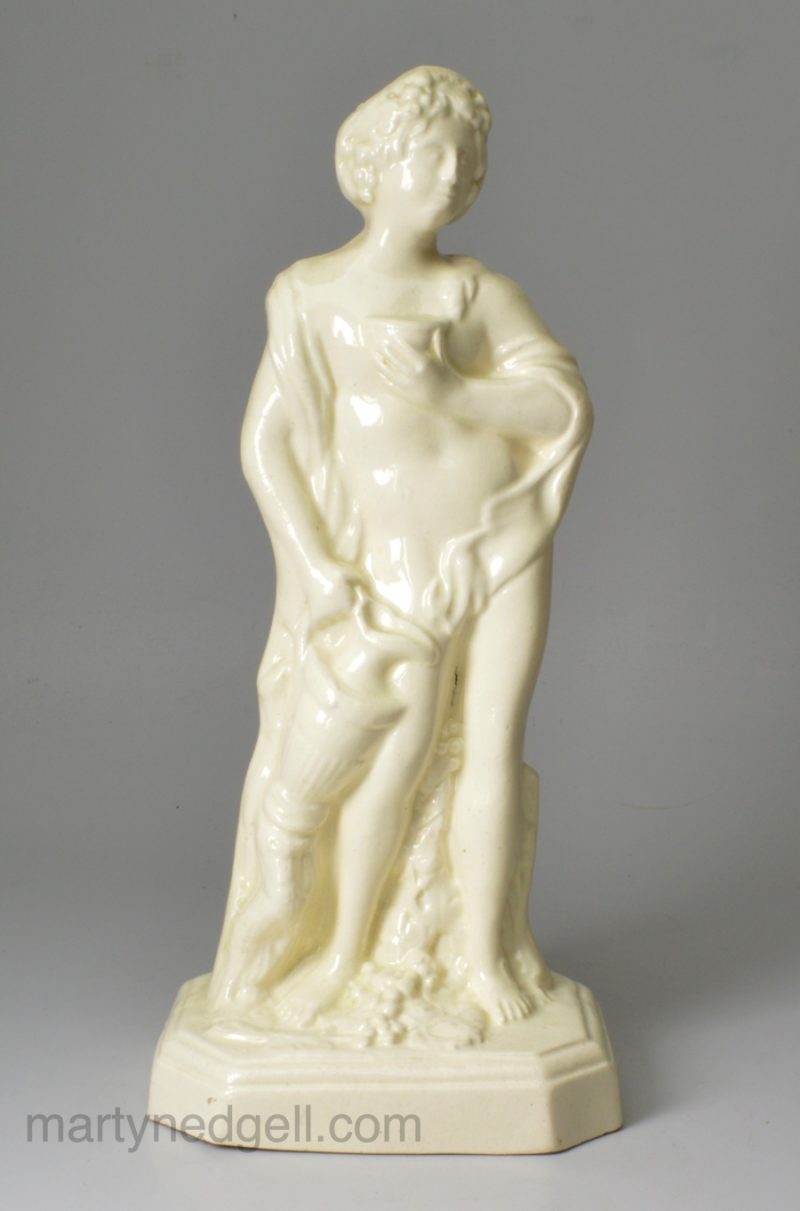 Staffordshire Figur of Bacchus, circa 1785, possibly Wood family