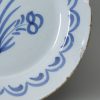 London delft pancake plate, circa 1740