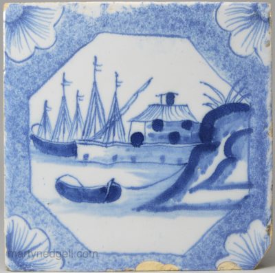 Liverpool delft tile, circa 1750