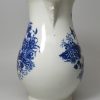 Caughley porcelain serving jug decorated with the printed Fence pattern, circa 1780