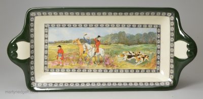 Royal Doulton Quorn Hunt sandwich tray, circa 1930, two available