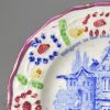 Pearlware pottery child's plate, 'Diligence is the mother of good-luck', 'Drive thy business let not thy business drive thee', circa 1830