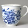 Worcester porcelain coffee cup and saucer, circa 1780