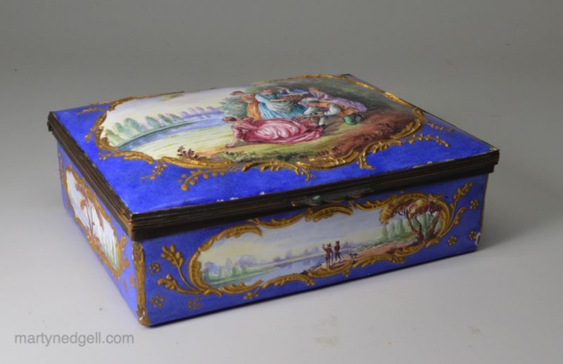 French enamel box, circa 1880