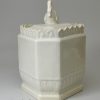 Pearlware pottery sugar box, circa 1810