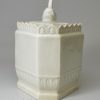 Pearlware pottery sugar box, circa 1810