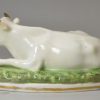 Pair of Staffordshire porcelain bulls, circa 1830