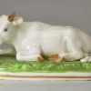 Pair of Staffordshire porcelain bulls, circa 1830