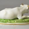 Pair of Staffordshire porcelain bulls, circa 1830