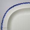 Pearlware pottery shell edge platter, circa 1800 one of three identical