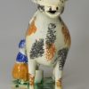 Prattware pottery cow creamer, circa 1780