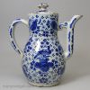 Dutch Delft coffee pot, circa 1720