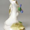 Staffordshire porcelain cat and bird's nest, circa 1840