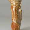 Saltglaze stoneware monkey pipe, circa 1850, probably Brampton Pottery