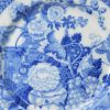 Pearlware pottery plate decorated with a blue transfer print under the glaze, circa 1820, Rogers Pottery Staffordshire