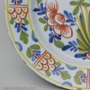 Bristol delft polychrome charger, circa 1740