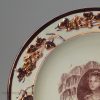 Pearlware pottery plate in memorial of Princess Charlotte, 'GREAT BRITAIN MOURNS HER PRINCES WEEP!', circa 1817