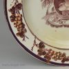 Pearlware pottery plate in memorial of Princess Charlotte, 'GREAT BRITAIN MOURNS HER PRINCES WEEP!', circa 1817