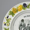 Prattware pottery child's plate 'THE SCHOOL-BOY', 'HE RETURNS', circa 1820