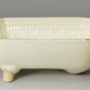 Creamware pottery food mould formed as a cornucopia, circa 1800