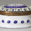 Bilston enamel patch box, circa 1780