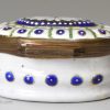 Bilston enamel patch box, circa 1780