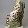 Staffordshire pearlware pottery figure, 'WIDOW', circa 1820