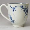 Worcester porcelain coffee cup painted with the Mansfield pattern, circa 1770