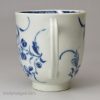 Worcester porcelain coffee cup painted with the Mansfield pattern, circa 1770