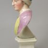 Staffordshire pearlware pottery bust of Matthew Prior, circa 1820