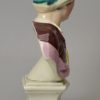 Staffordshire pearlware pottery bust of Matthew Prior, circa 1820