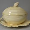 Creamware pottery melon tureen, circa 1780