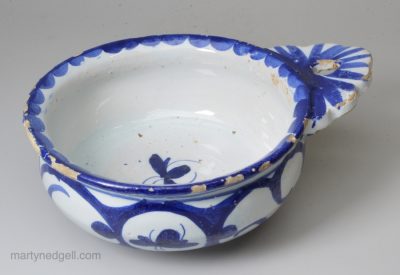 London delft bleeding bowl, circa 1700