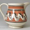 Mochaware jug with snail trail decoration, circa 1830