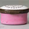 Bilston enamel patch box, circa 1780 'A Trifle from TENTERDEN'