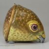 Rare Bilston enamel hawks head bonbonniére, circa 1770