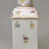 Continental porcelain tea canister and cover, circa 1880