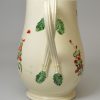 Creamware pottery jug, circa 1780