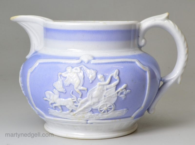 Small pearlware pottery jug, circa 1830