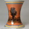 Mochaware pottery vase with dendritic decoration, circa 1820