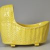 Canary yellow toy cradle, circa 1820