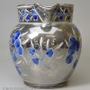 Silver resist lustre jug decorated on a pearlware body, circa 1820